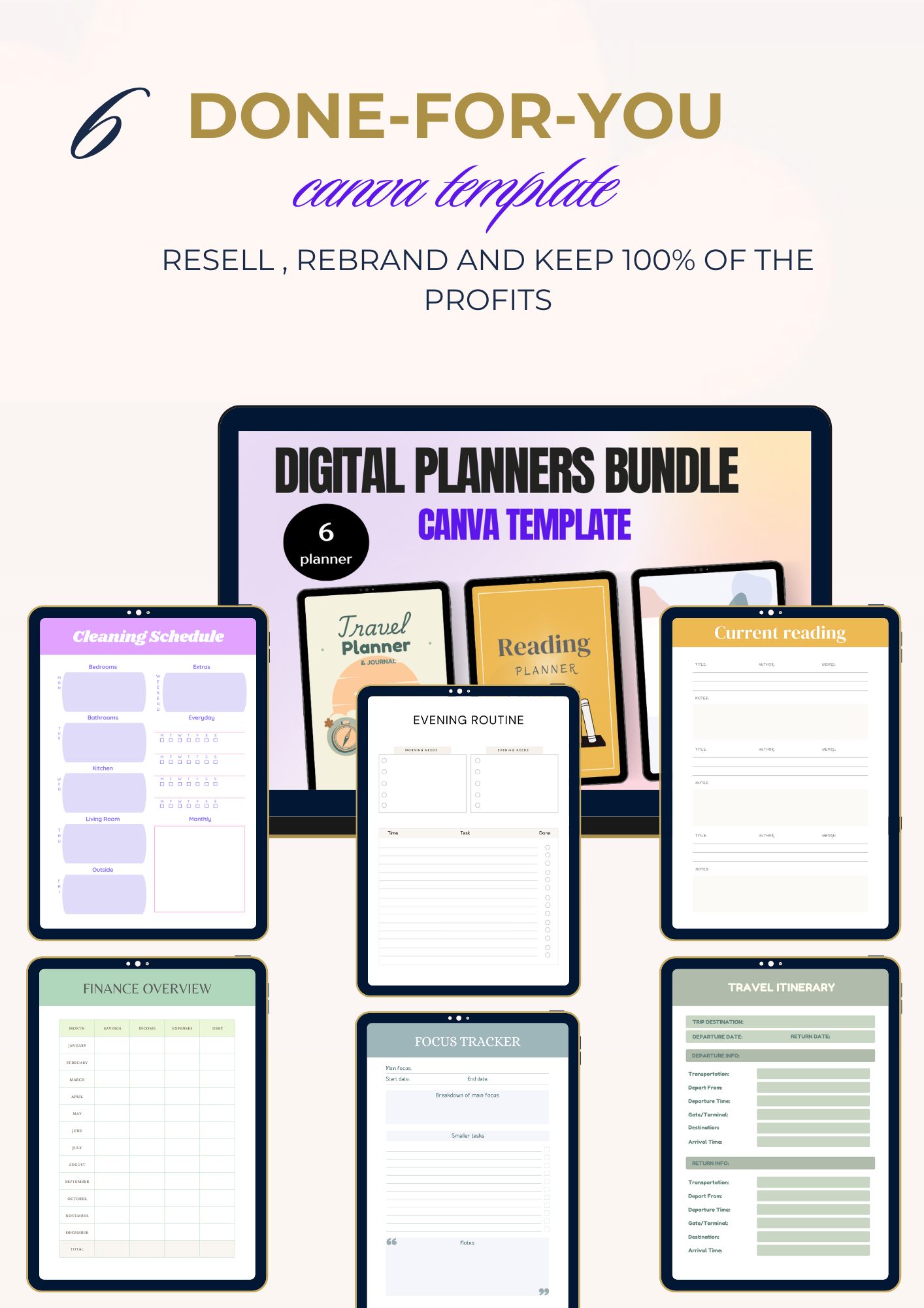 6 ready-to-sell Digital Planners - Image 3